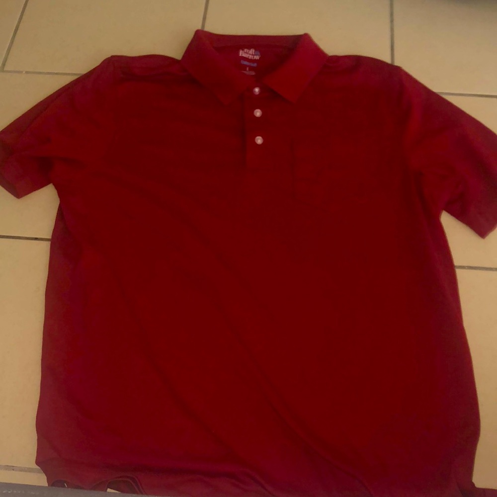 Maroon polo shirt